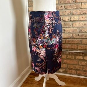Floral pencil skirt